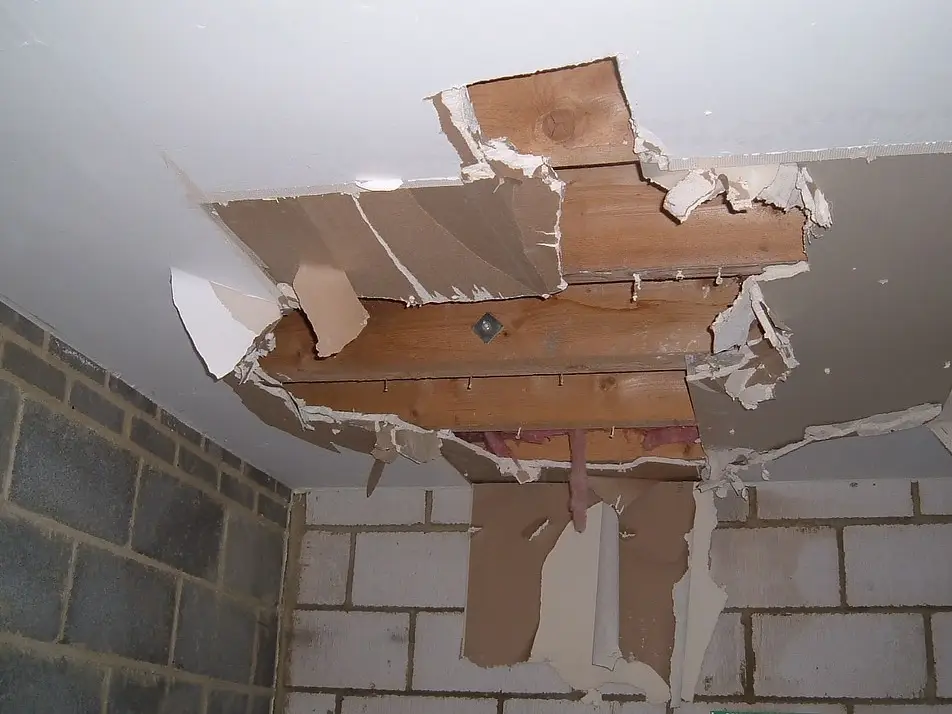 Plumbing leak — dripping water from a fixture