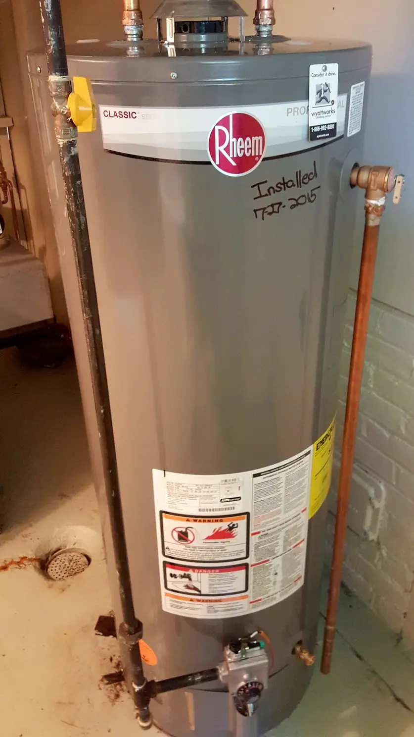 Residential water heater installation